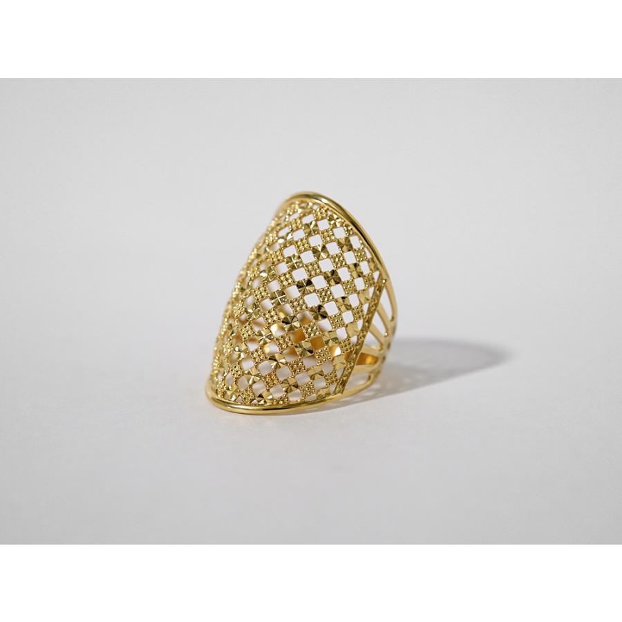 K18 シアーアーマー リング レディース 18K 18金 Pt ゴールド プラチナ