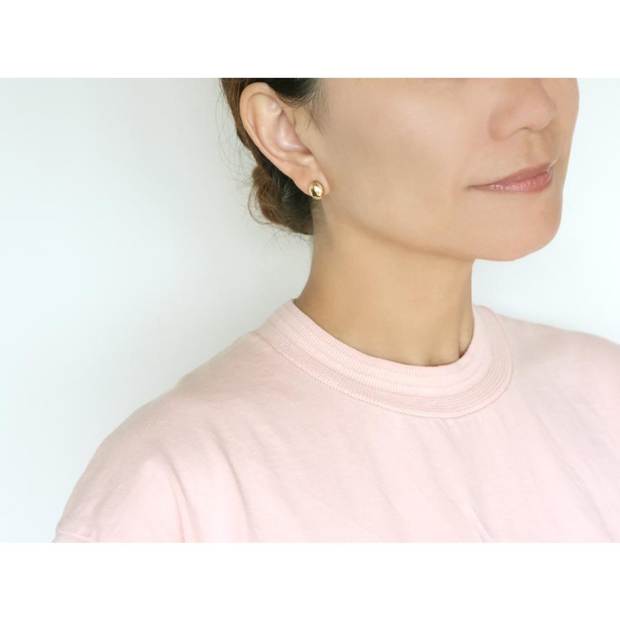 K18 ファーバ ピアス レディース 女性用 ゴールド 18K 18金 楕円