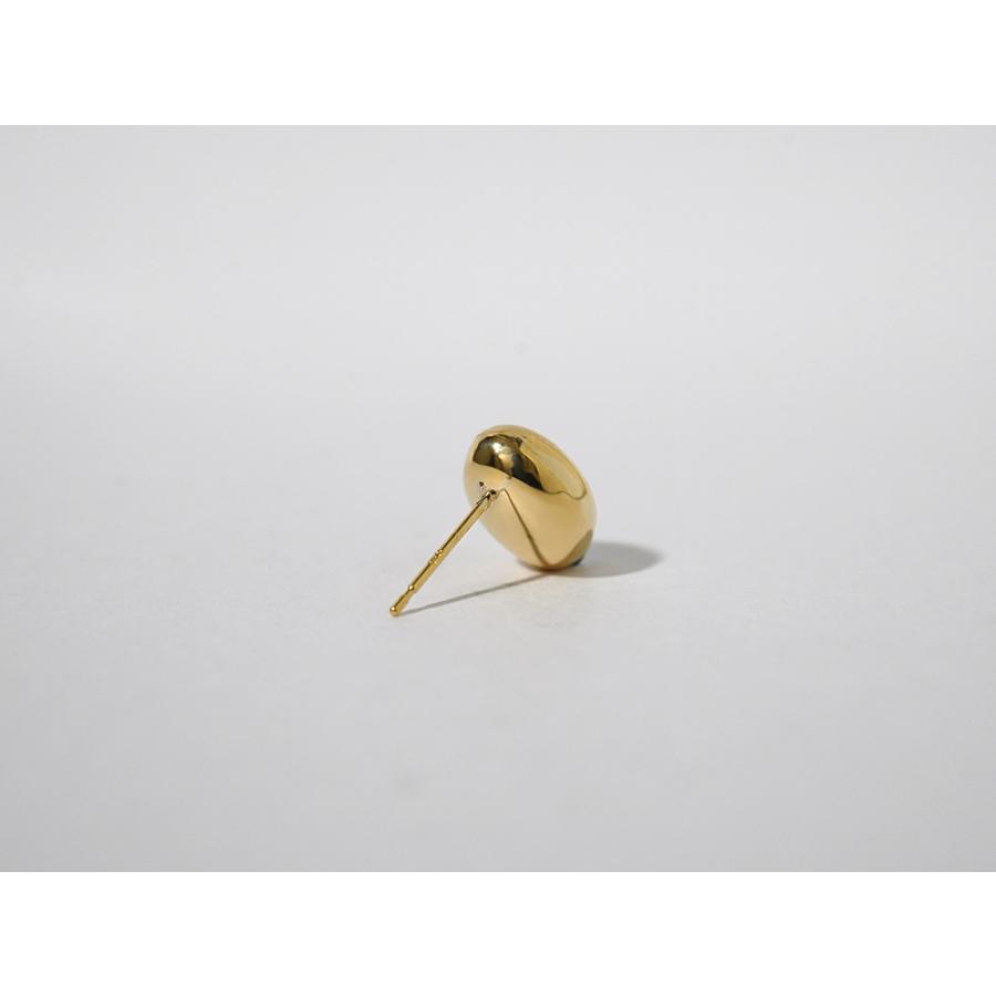K18 ファーバ ピアス レディース 女性用 ゴールド 18K 18金 楕円 球体