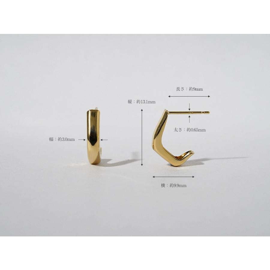 K18 レペンテ フープピアス レディース 女性用 18K 18金 ゴールド スタッドピアス 地金ピアス ファーストピアス ギフト rpa2267323の画像