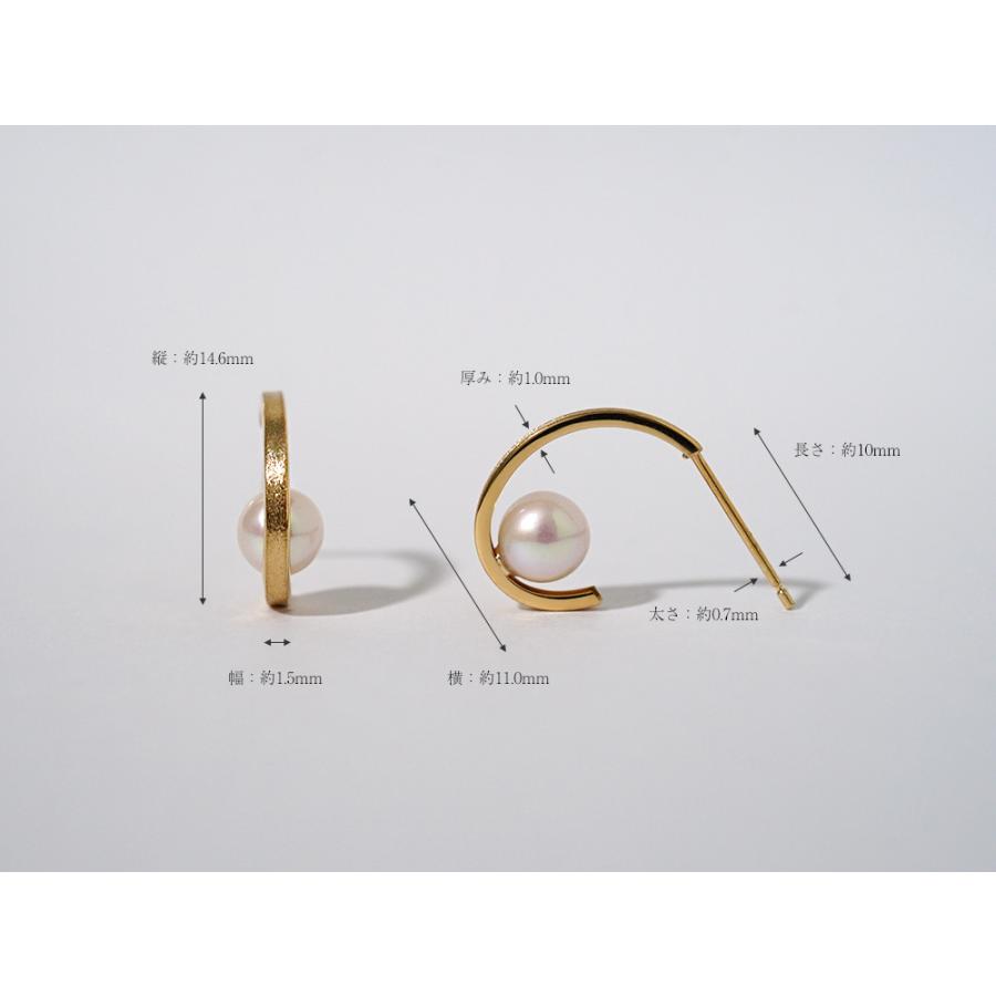 パールピアス k18 片方 TASAKI タサキ パール 真珠 ピアス K18イエローゴールド