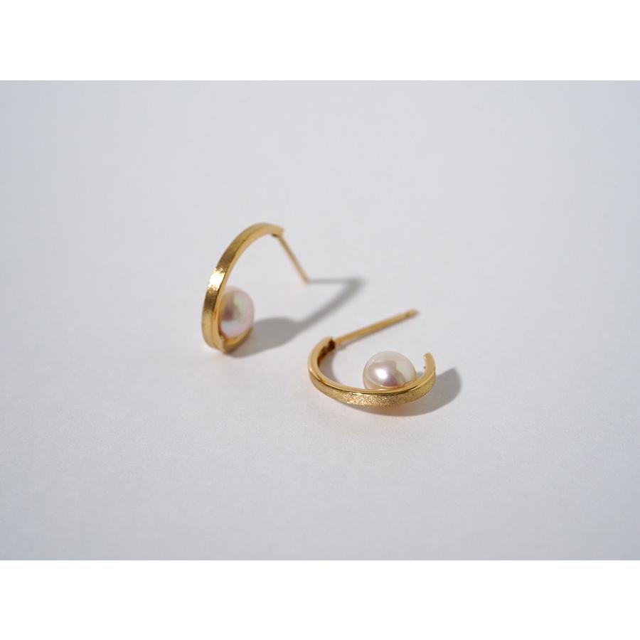 K18 ロス パール ピアス レディース 真珠ピアス 5mm 18K 18金 スタッド