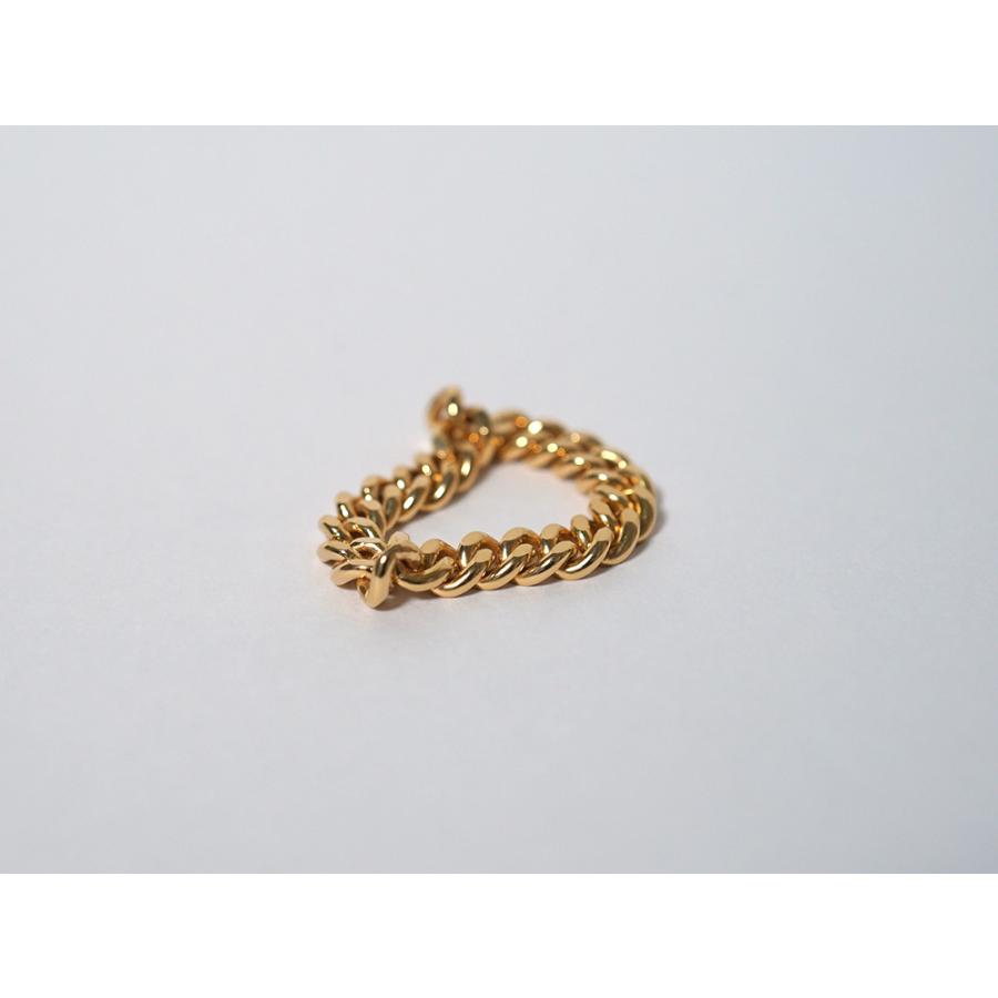 K18 喜平チェーン リング 4.3mm 太め レディース メンズ 女性用 男性用