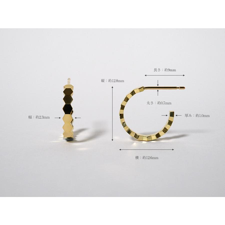 K18 ハニカム ピアス レディース 女性用 18K 18金 Pt プラチナ K18 ハニカム ピアス レディース 女性用 18K 18金 Pt プラチナ