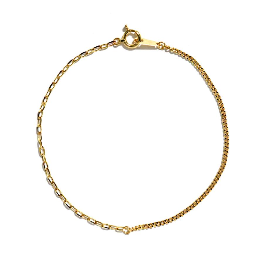 K18 ラディヘイ ブレスレット レディース 女性用 18K 18金 地金 コンビ