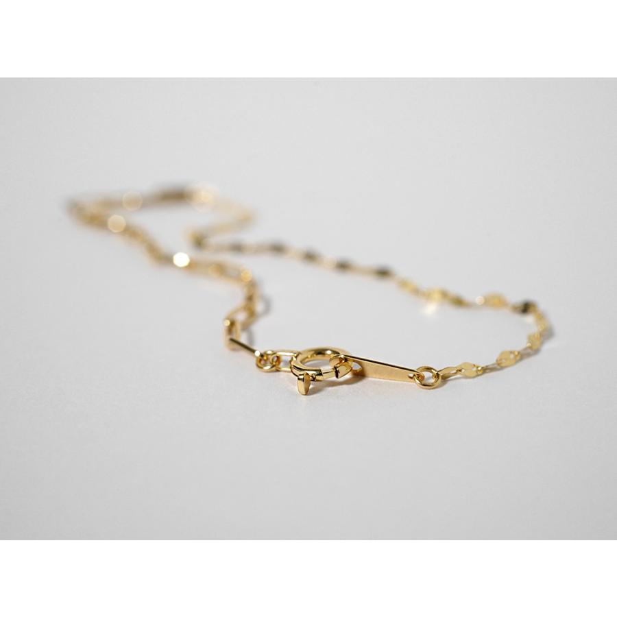 K18 クリップレア ブレスレット レディース 女性用 18K 18金 地金 コンビデザイン ペーパークリップチェーン rpu200124の画像