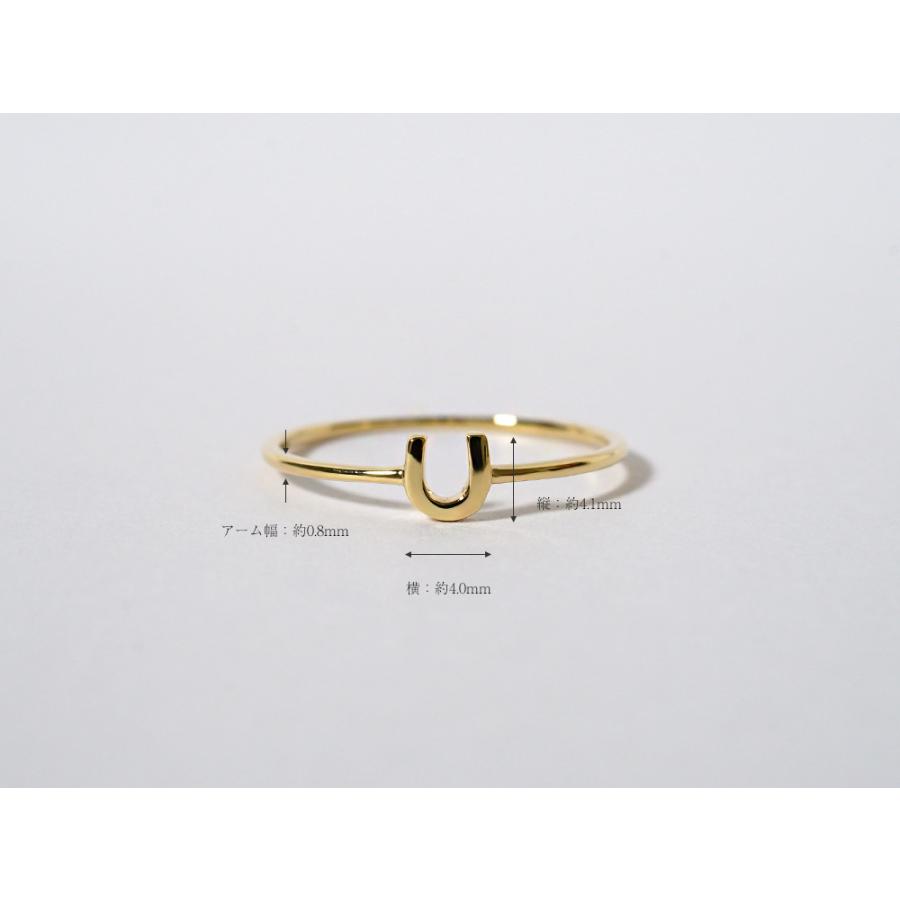 K18 プチ ホースシュー リング レディース 女性用 18k 18金 Pt K18 プチ ホースシュー リング レディース 女性用 18k 18金 Pt