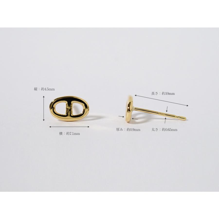 K18 シータ スタッドピアス レディース 女性用 18K 18金