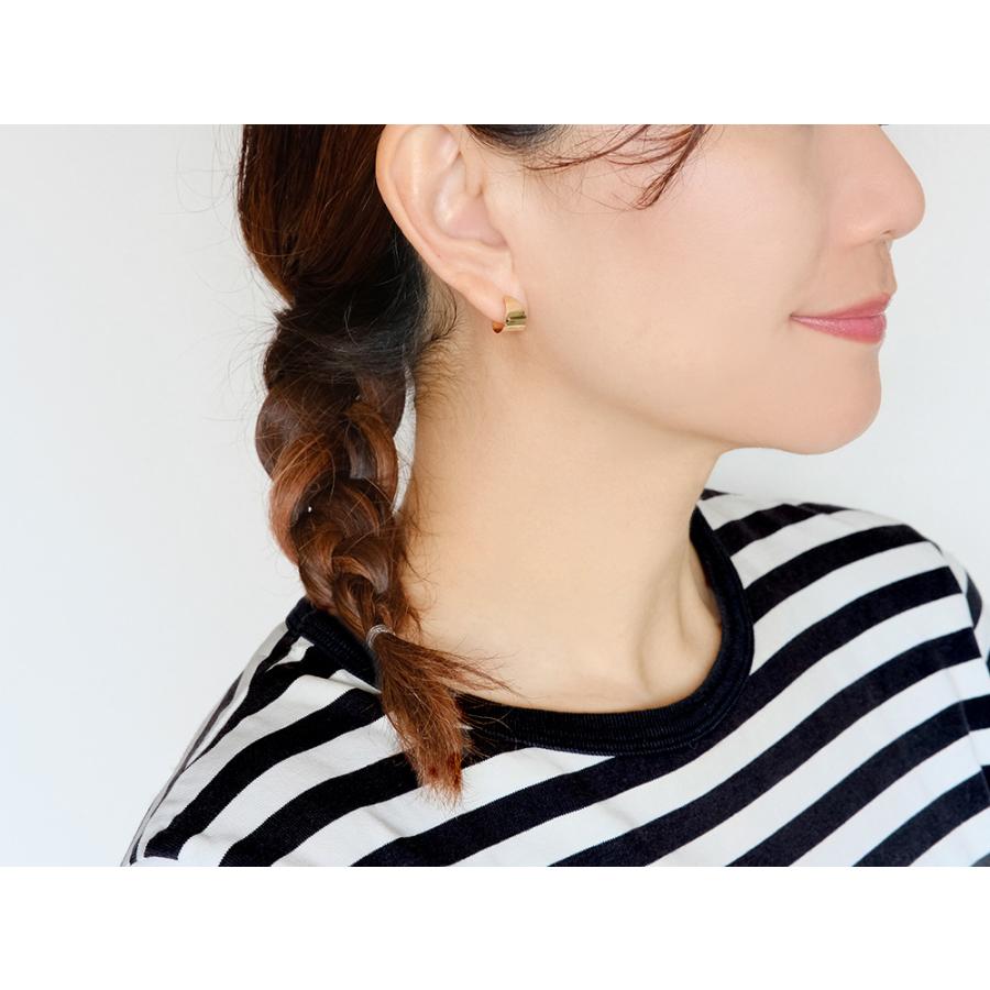 K18 フープピアス　刻印あり　ゴールド　金属アレルギー　レディース K18 ホイル フープピアス レディース 女性用 ゴールド 18金 18K