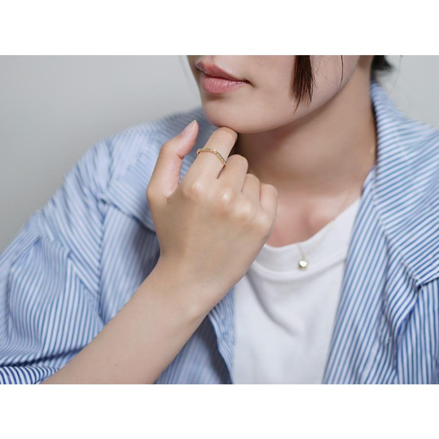 K18 クワドラータ リング レディース メンズ 18K 18金 Pt プラチナ ゴールド 四角形 スクエアカットリング ギフト rpj3127a22の画像