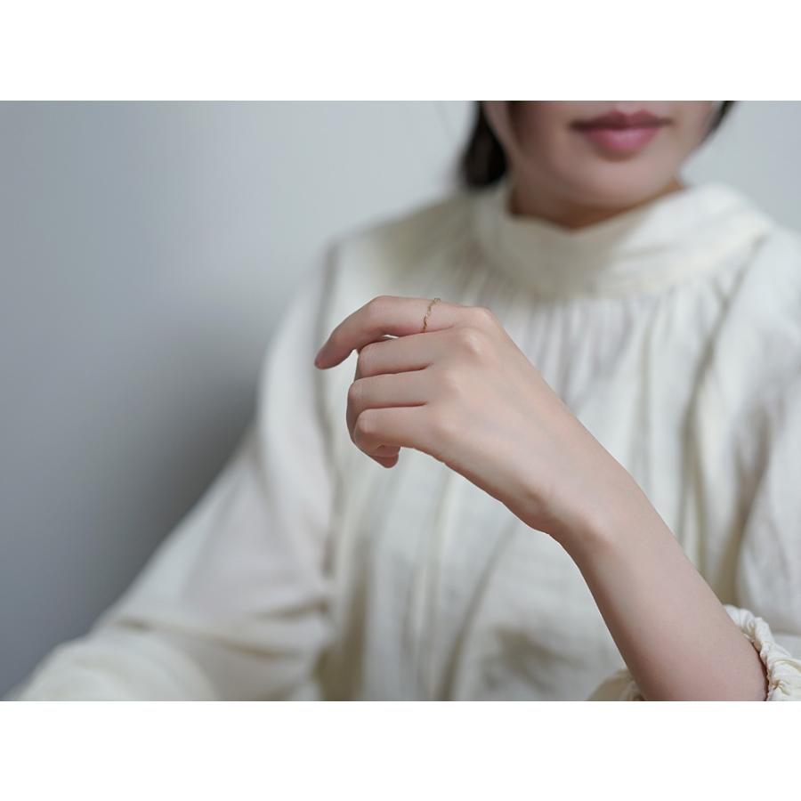K18 ヤマジ リング レディース 18K 18金 波形カットリング フルデザイン プレゼント ギフト 金属アレルギー対応 RAPA ラパ rpj0002b22の画像