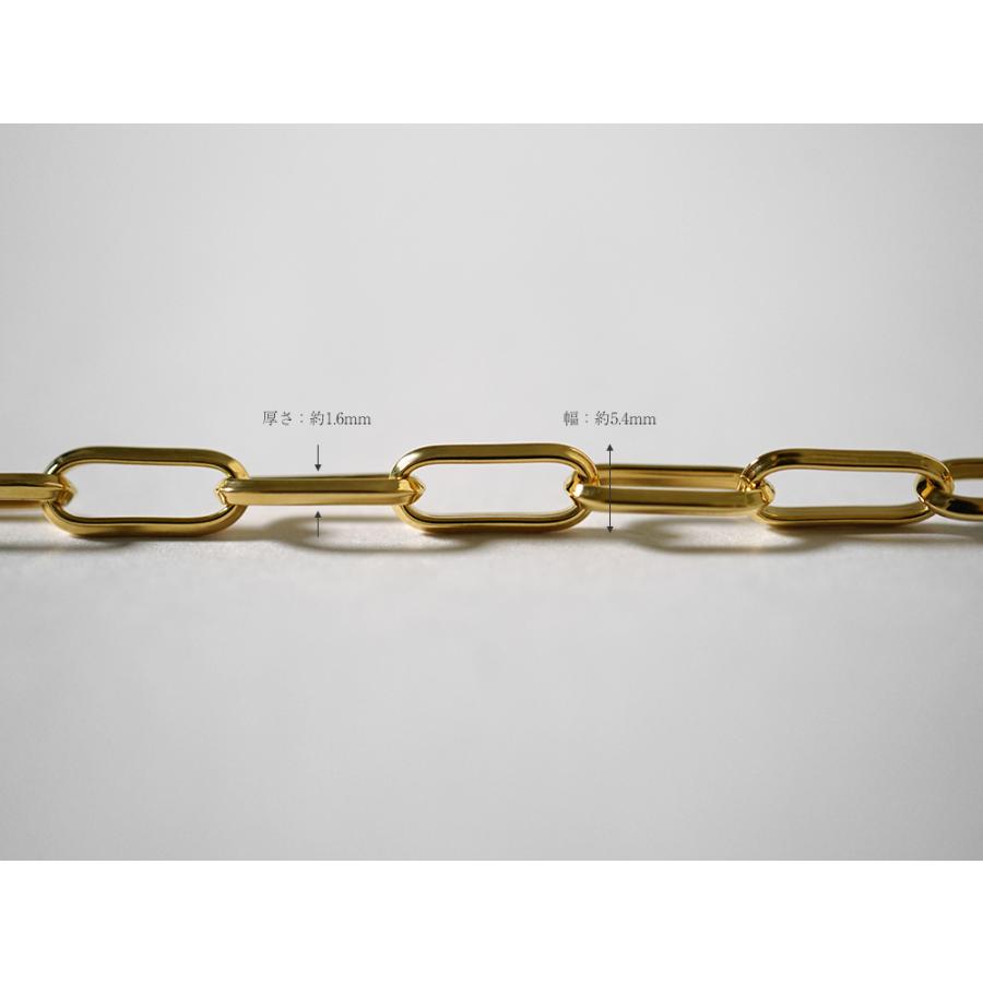 K18 クリップチェーン ブレスレット 5.4mm チェーンブレスレット