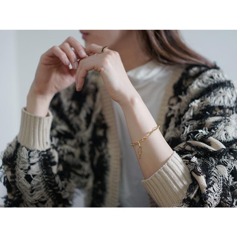 K18 クリップチェーン ブレスレット 5.4mm チェーンブレスレット