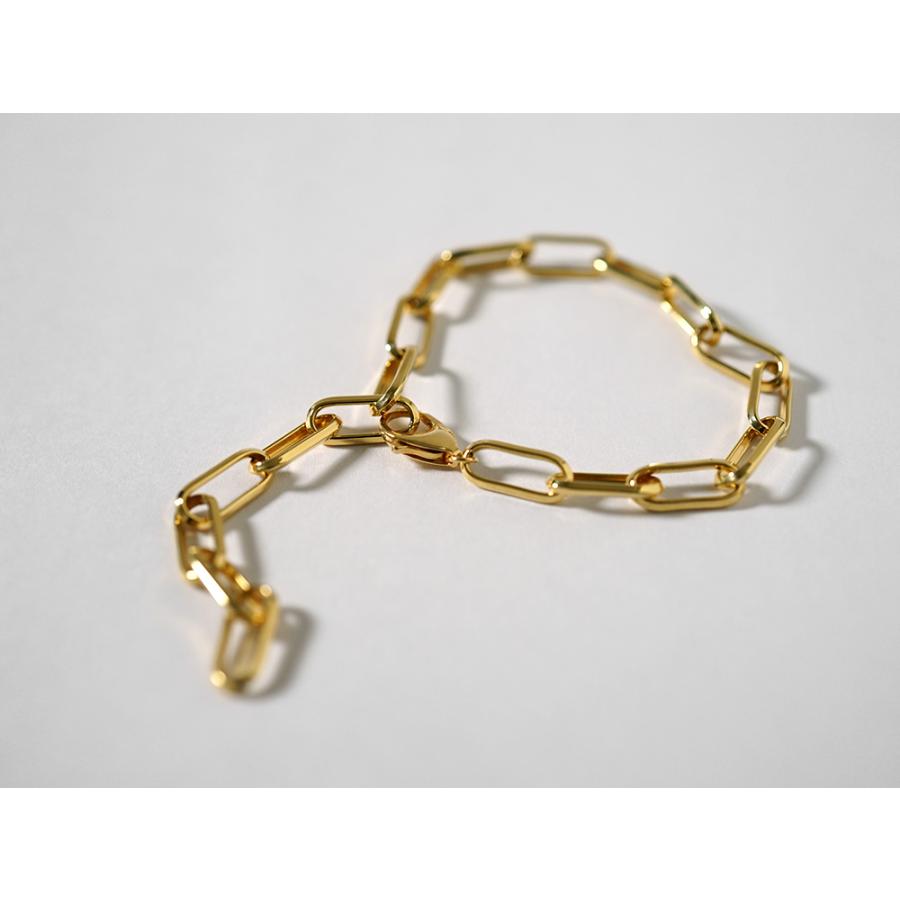 K18 クリップチェーン ブレスレット 5.4mm チェーンブレスレット