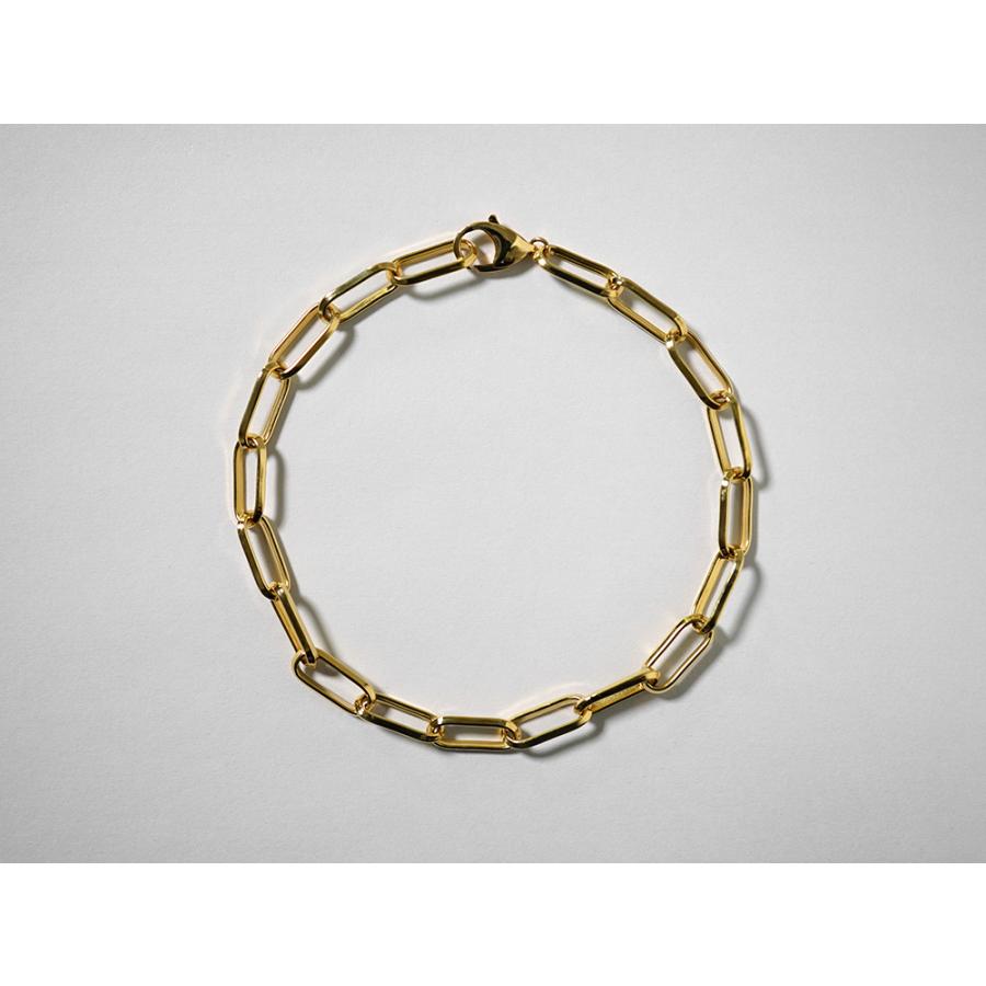 K18 クリップチェーン ブレスレット 5.4mm チェーンブレスレット