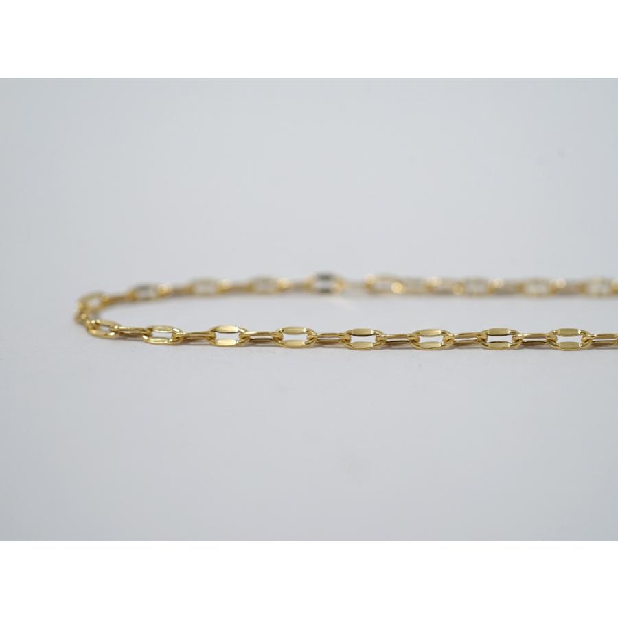 K18 シャインプレス ネックレスチェーン 1.8mm レディース チェーンネックレス メンズ 18k k18ネックレス 18金ネックレス rpj012na21の画像