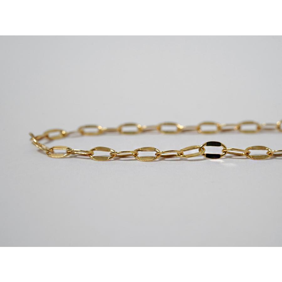 K18 シャインプレス ネックレスチェーン 3.0mm チェーンネックレス