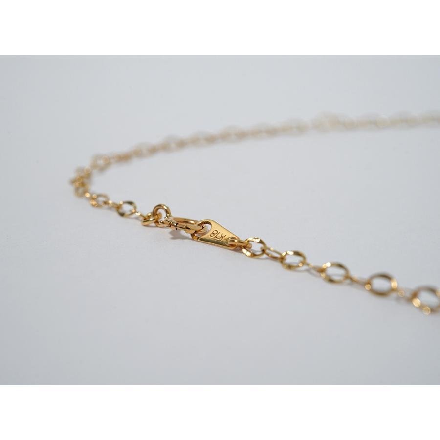 K18 シープレス ネックレスチェーン 2.2mm レディース メンズ