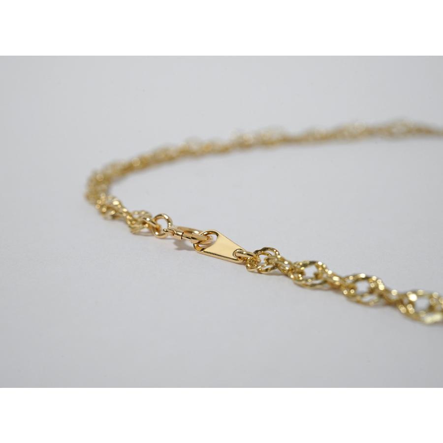 K18 スクリュー ネックレスチェーン 2.7mm レディース ネックレス