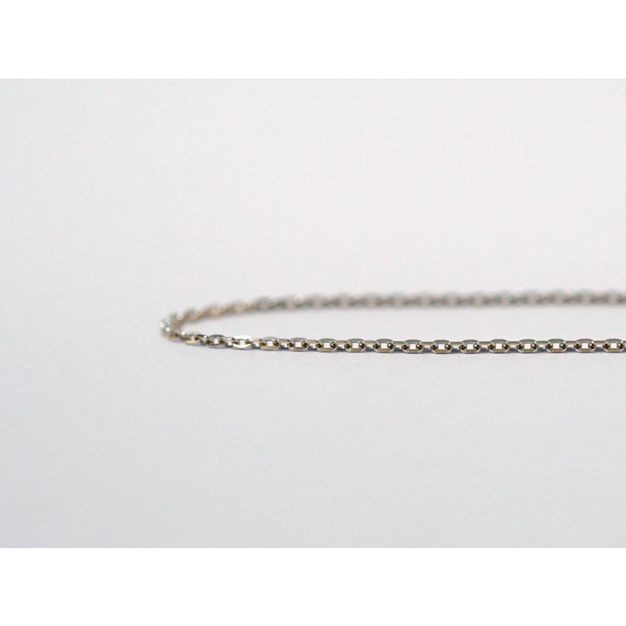 K18 バイカラー ピアットカットアズキ ネックレスチェーン 0.9mm