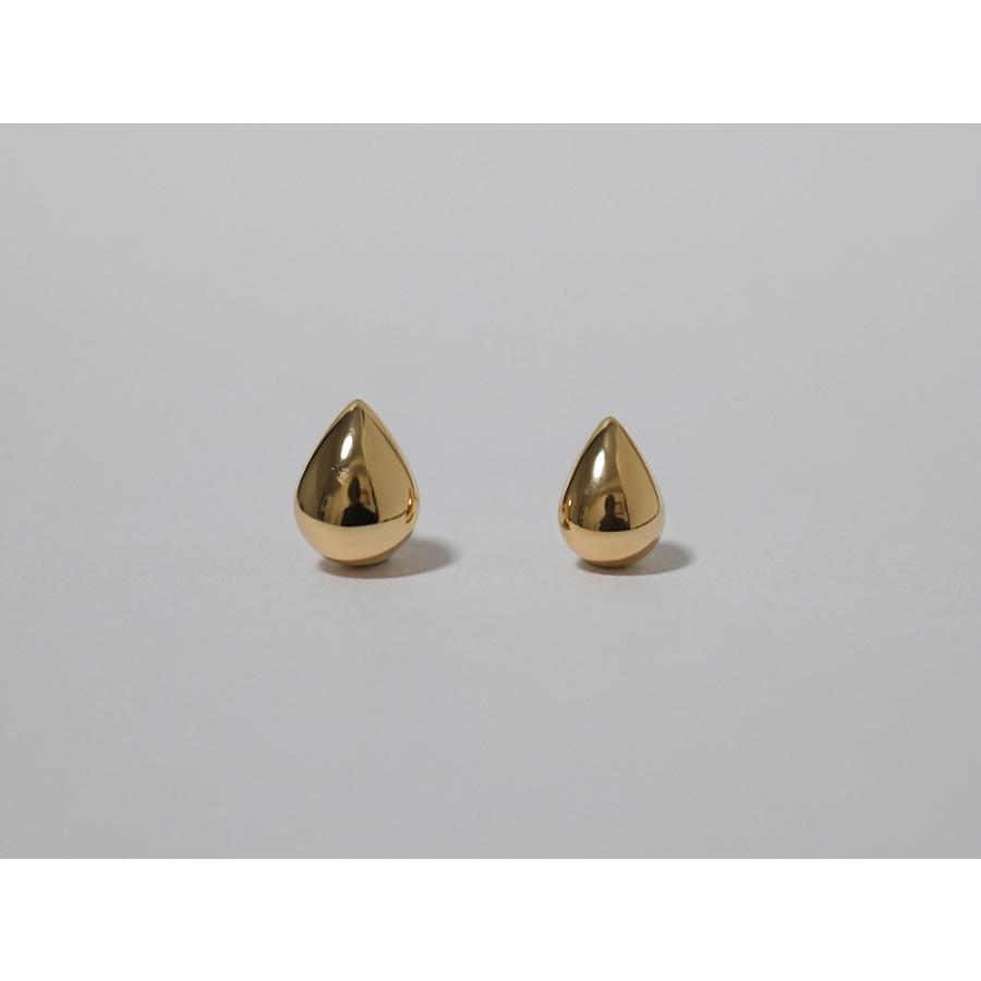 K18 露 ラージ ピアス 18k 18金 Pt レディース ジュエリー 雫 ツユ