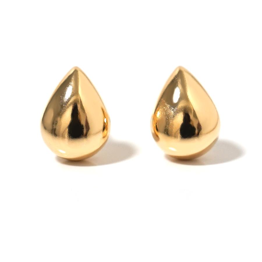 K18 露 ラージ ピアス 18k 18金 Pt レディース ジュエリー 雫 ツユ
