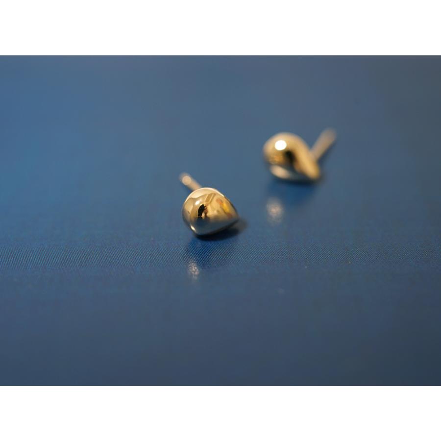K18 露 ラージ ピアス 18k 18金 Pt レディース ジュエリー 雫 ツユ
