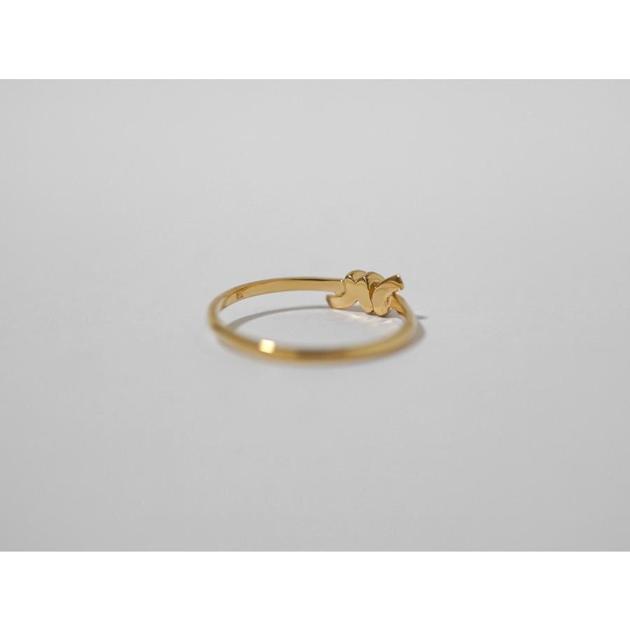 K18 フィッシャーマンズノット リング レディース テグス結び リボン 18K 18金 Pt ゴールド プラチナ 指輪 地金リング 結い rpa3527122の画像
