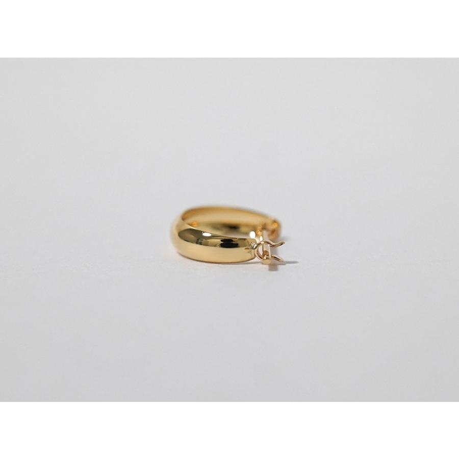 K18 ナロー ゲッコー ピアス gekko レディース フープピアス 地