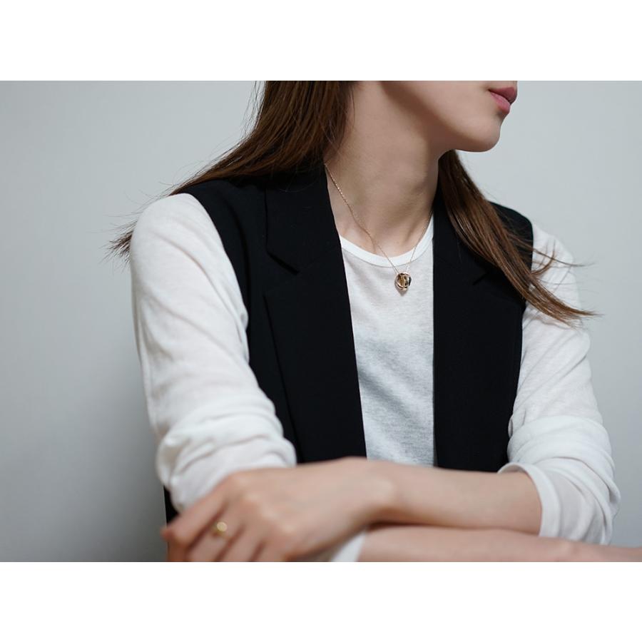K18/Pt トリニティ ラージ ペンダントトップ レディース 18K 18金 Pt プラチナ コンビ 3連 輪っか ネックレストップ rpayp246021の画像