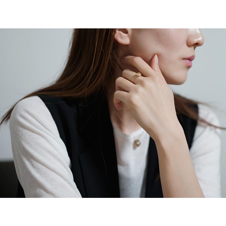 K18 クッションリング レディース 18K 18金 Pt ゴールド プラチナ 四角