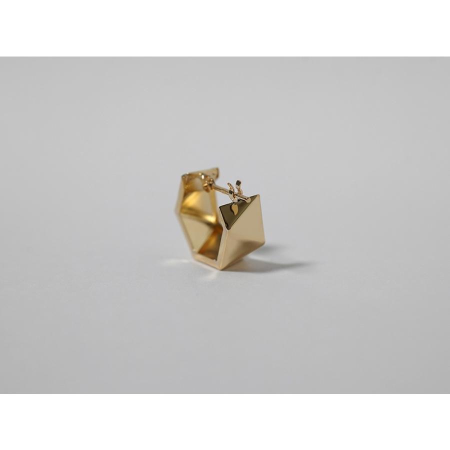 K18 アングラー フープピアス レディース 女性用 メンズ 18K 18金 Pt ゴールド プラチナ 地金ピアス 幅広 カットピアス プレゼント ギフト rpakr219023の画像
