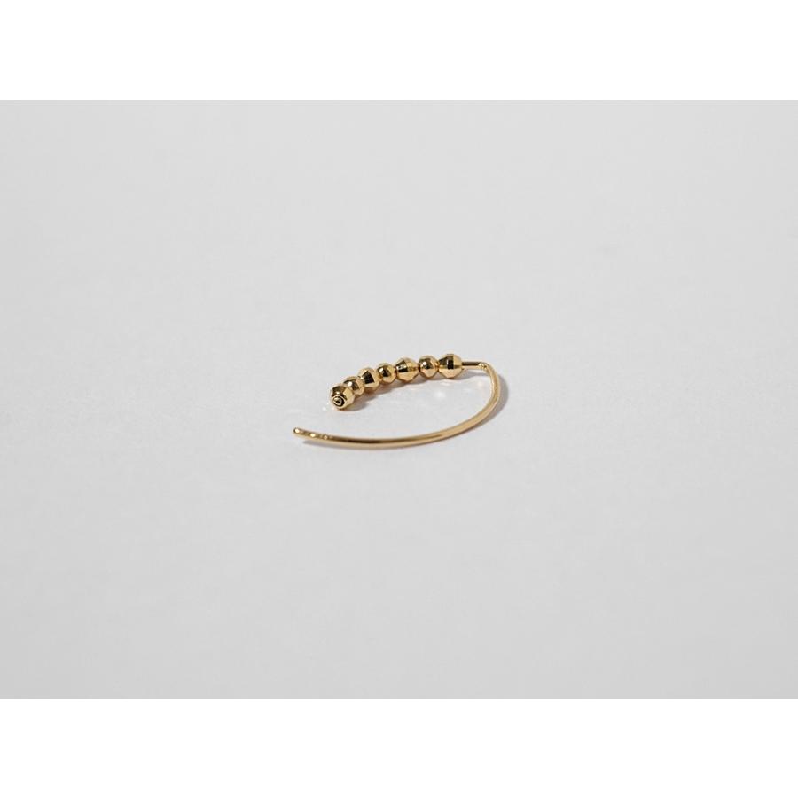 K18 ミラーボール フックピアス レディース 18K 18金 ゴールドピアス