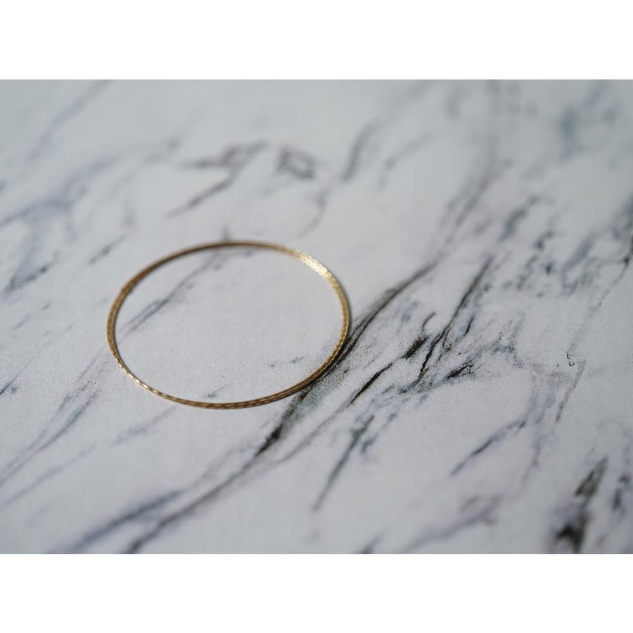 K18 ヤーン バングル レディース ブレスレット 腕輪 フリーサイズ 18K