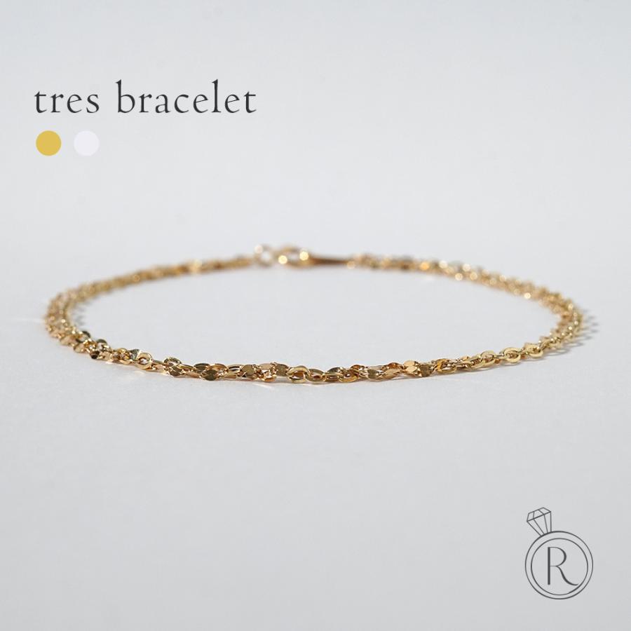 11/28午後値上げ実施】 K18 トレス ブレスレット レディース アズキ