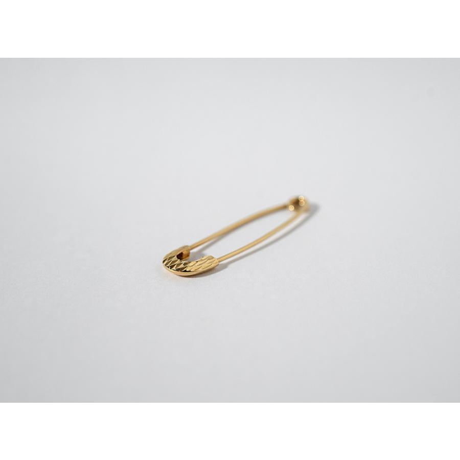 K18 ダイヤカット ピンブローチ レディース メンズ ユニセックス 18K