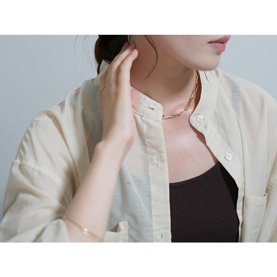 k18 スパルタカス調　クリップチェーン　ネックレス6.9g K18 クリップ ネックレスチェーン 5.4mm クリップチェーン メンズ