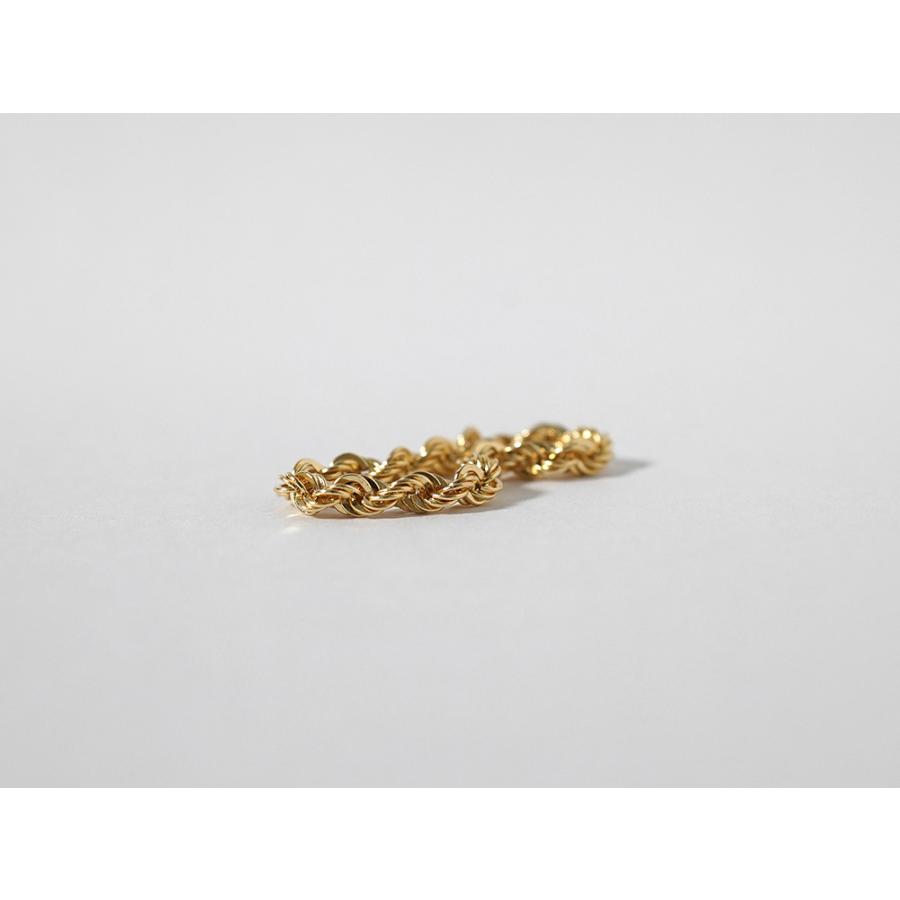 K18 ロープ チェーンリング 2.7mm レディース メンズ 指輪 ゴールド