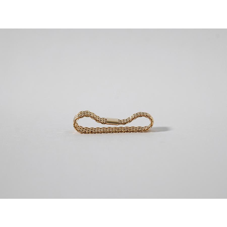 K18 ビスマルク チェーンリング 5.0mm 5列 レディース メンズ