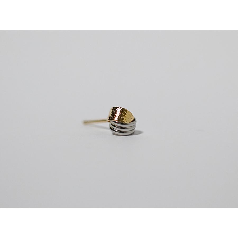 K18/Pt ビーナ コンビ ピアス レディース スタッドピアス ゴールド