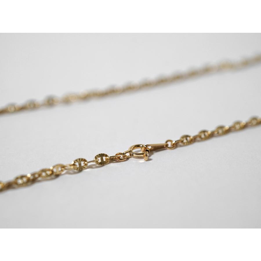 K18 ルナ ネックレスチェーン 2.7mm レディース 女性用 カットチェーン
