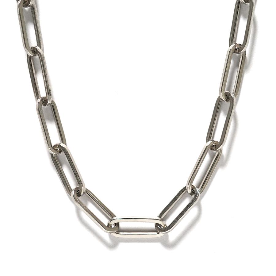 Pt ペーパークリップ ネックレスチェーン 4.4mm チェーンネックレス