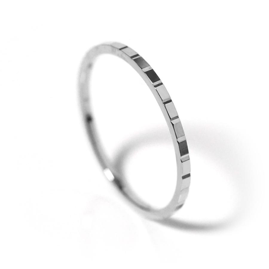 K18 フラット カット リング レディース 女性用 18K 18金 Pt ゴールド プラチナ スクエアカットリング スタックリング 地金リング 重ね付け rpaprg3022の画像