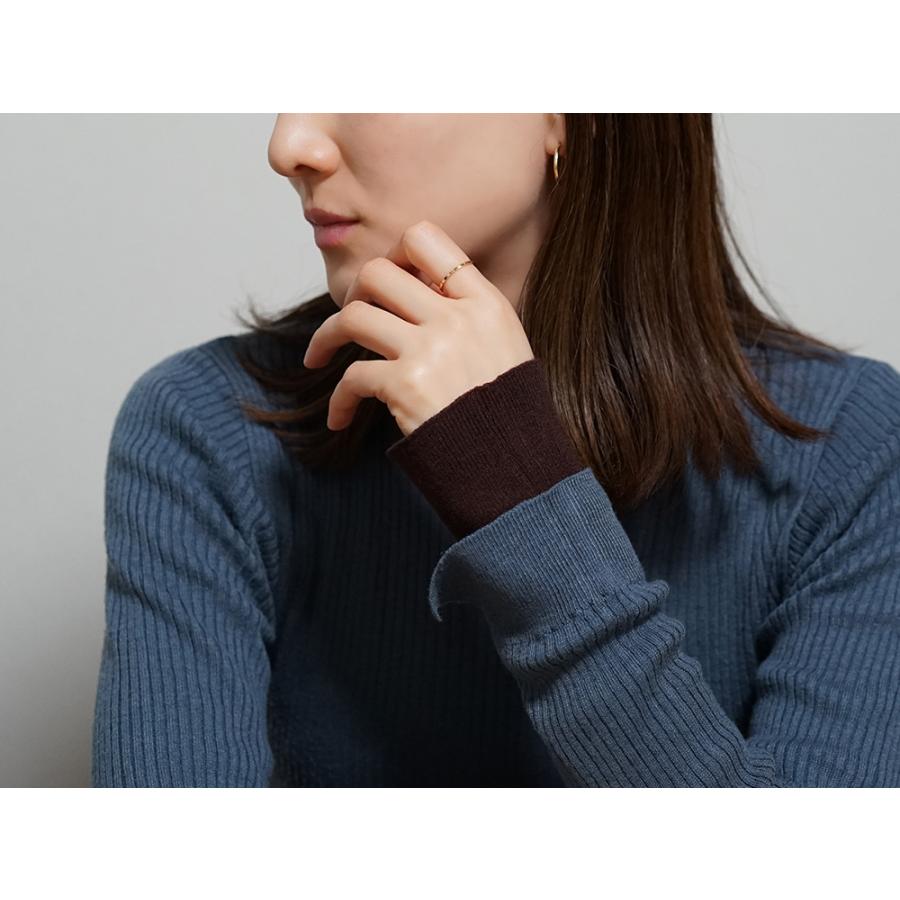 K18 フラット カット リング レディース 女性用 18K 18金 Pt ゴールド プラチナ スクエアカットリング スタックリング 地金リング 重ね付け rpaprg3022の画像