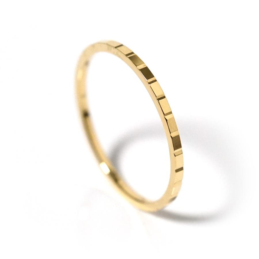 K18 フラット カット リング レディース 女性用 18K 18金 Pt ゴールド プラチナ スクエアカットリング スタックリング 地金リング 重ね付け rpaprg3022の画像