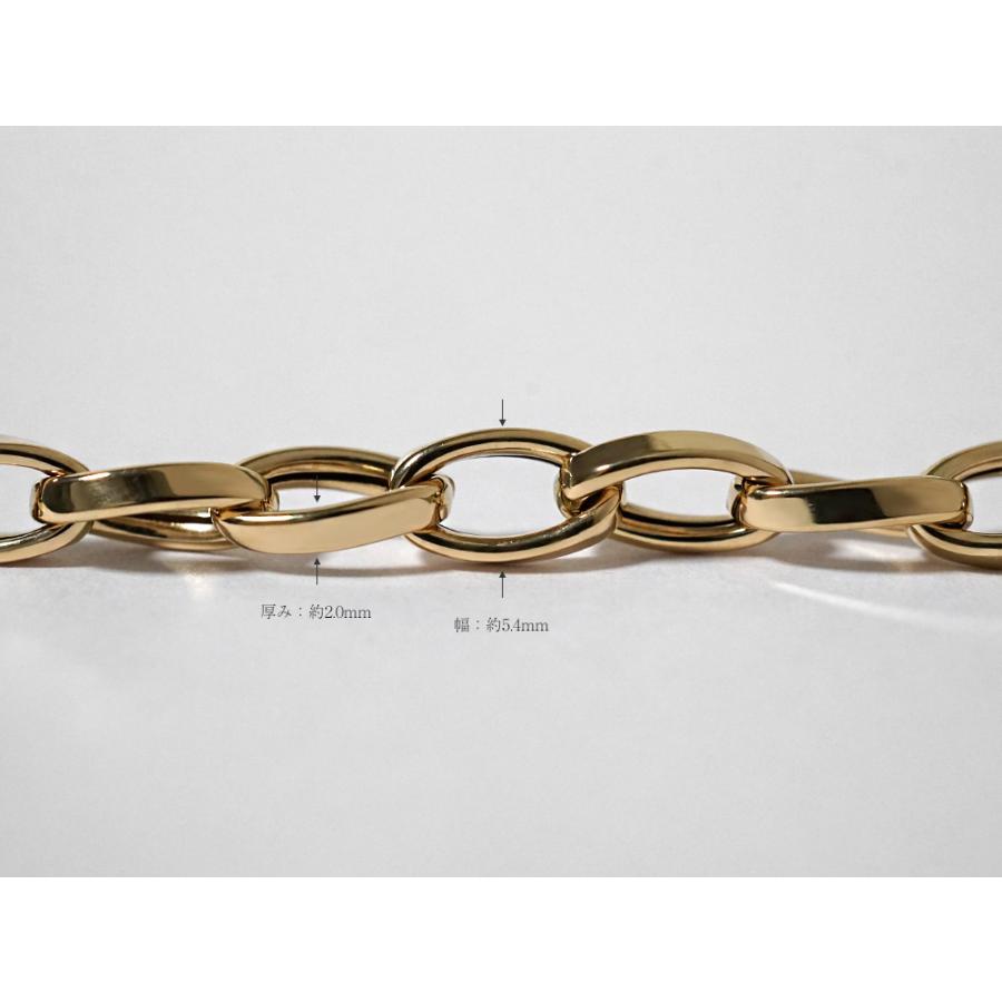 K18 トルシオーネ ネックレスチェーン 5.4mm メンズ レディース 18k 18