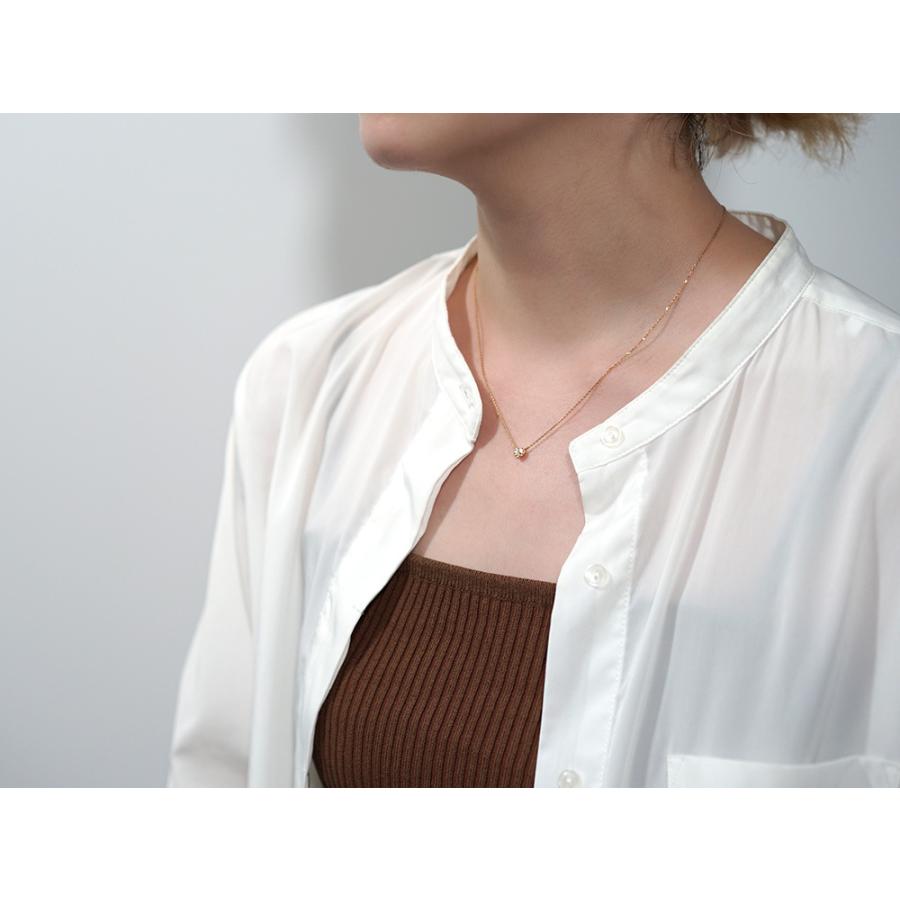 K18 ダイヤモンド プチハート ネックレス レディース 首飾り necklace