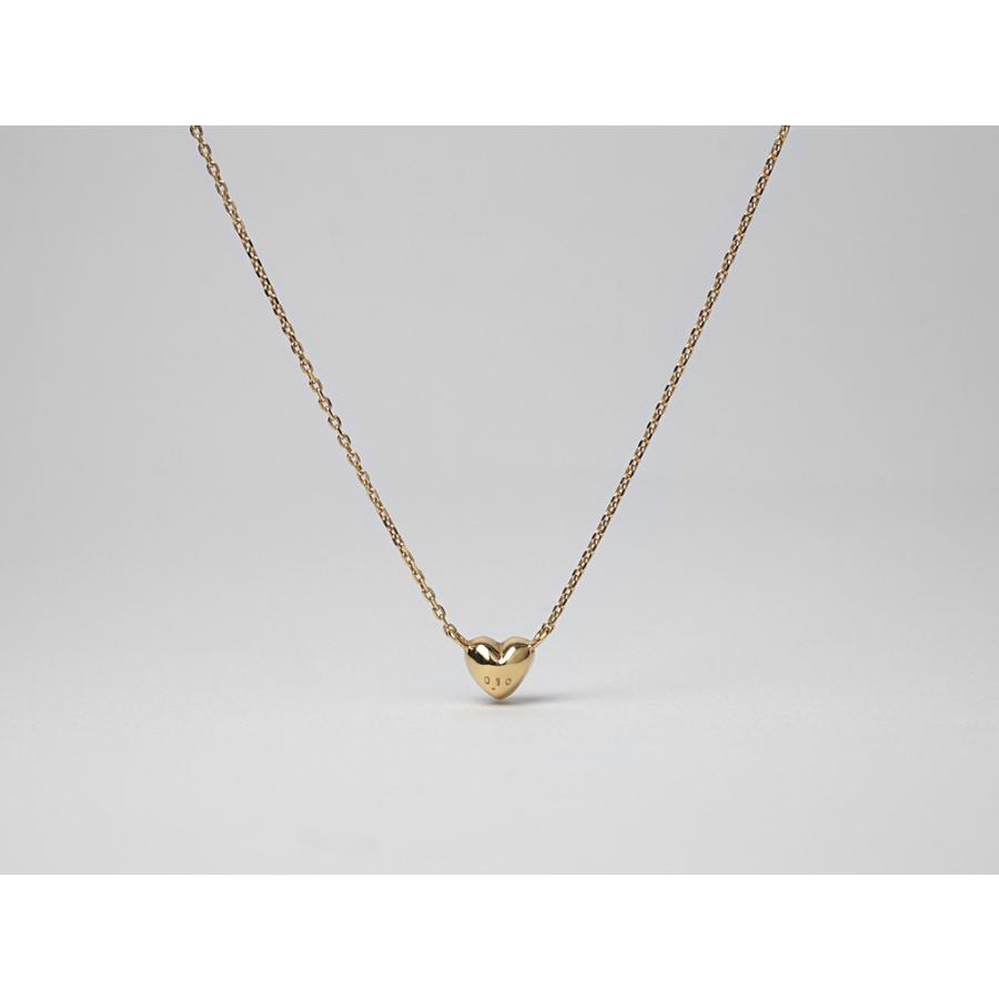 K18 ダイヤモンド プチハート ネックレス レディース 首飾り necklace