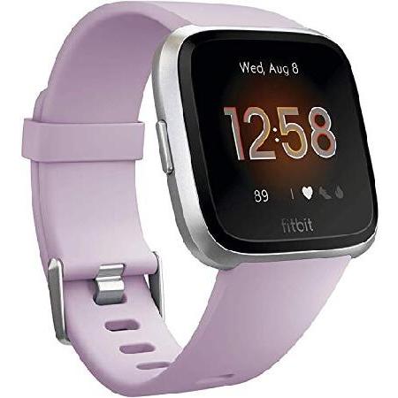 安価 特別価格Fitbit Versa Lite smartwatch Purple,Silver LCD好評販売中 スマートウォッチアクセサリー
