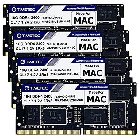 【海外 正規品】 2400Mhz DDR4 Mac用 IC Hynix 特別価格Timetec SODIMM KIT(4x16GB好評販売中 (64GB 永久　 Apple専用増設メモリ メモリー